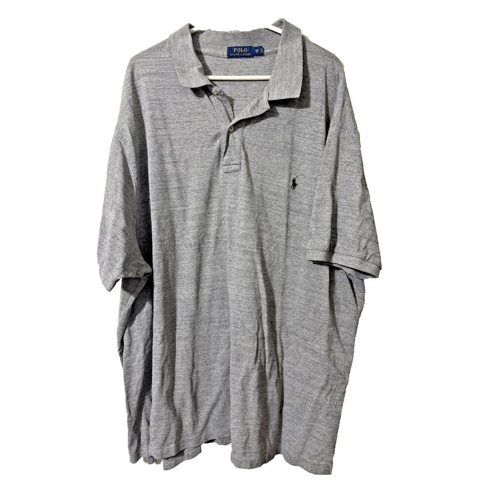 Polo Ralph Lauren Gray Knit Cotton Shirt Size 4X Big